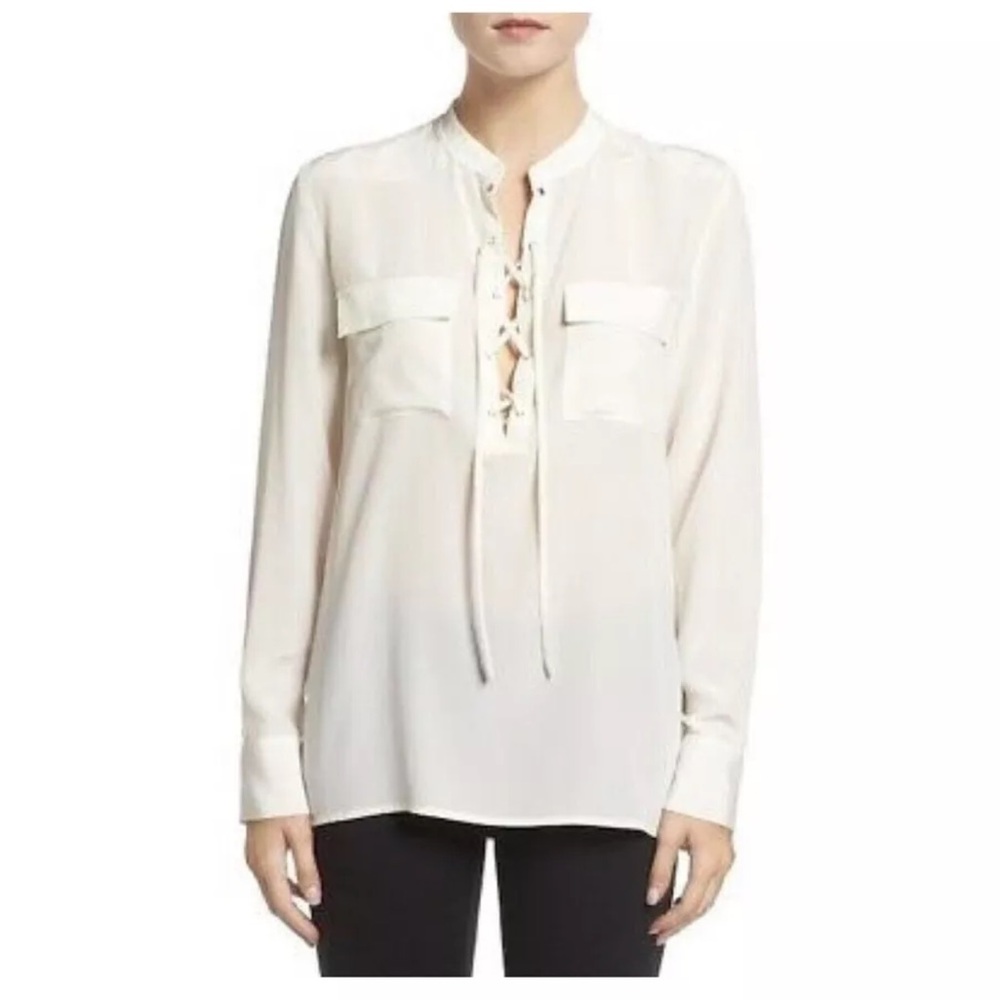 Madewell silk size medium blouse fair condition